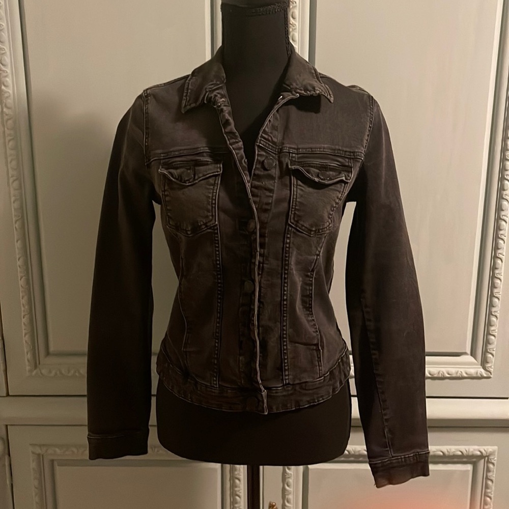 Zara black denim jacket